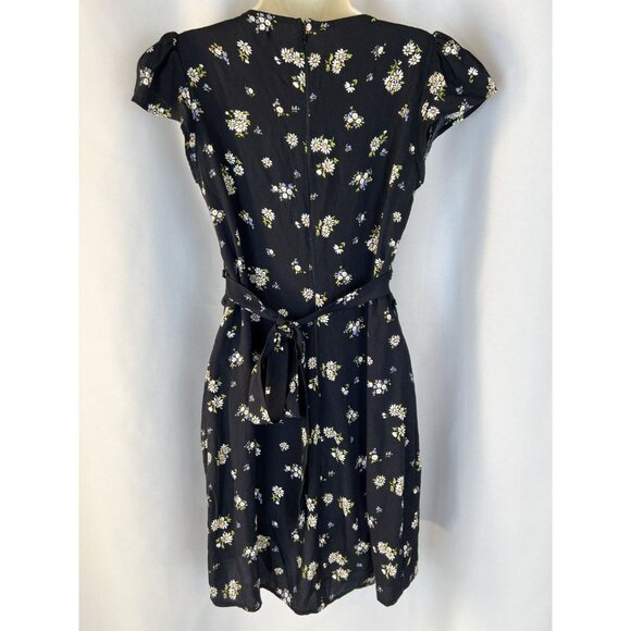 Reformation Black Floral Janine Daisy Dress $178 - Picture 6 of 13